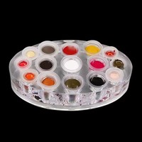 Acrylique clair Microblading Pigment encre tasse porte-Machine outil de maquillage Permanent tatouage encre porte-gobelet affichage
