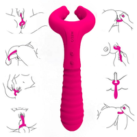 Silikon-Penis-Vibrationsclip 10-Gang APP-Fernbedienung Anal-Butt-Plug-Massagegerät Erwachsenen-Nippel-Massage Sexspielzeug
