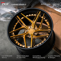 Nouvelles jantes ZKR en aluminium forgé haute performance 5x114.3/5x130/5x127 à rayons concaves profonds pour Audi Tesla pour véhicules de tourisme