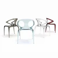 Chaise de salle à manger en plexiglas personnalisée transparente moderne de l'entreprise nouveauté meubles de maison en plastique