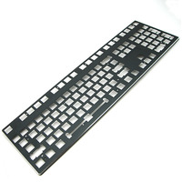 Plaque de clavier mécanique en aluminium usinée sur mesure par CNC, plaque de montage de commutateur anodisée pour clavier mécanique personnalisé DIY