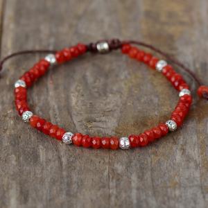 Bracelet de jade d'équilibre de <span class=keywords><strong>style</strong></span> <span class=keywords><strong>bohème</strong></span> personnalisé en gros cristaux naturels d'améthyste de tourmaline pour la fête ou le cadeau OEM Fengshui OEM - Product Image 4