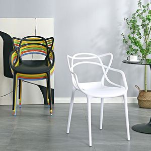 Ghế ăn xếp chồng thương mại với lưng tựa hình mèo, cấu trúc liền khối dành cho nhà hàng, khách sạn, quán ăn, ghế khách - Product Image 4