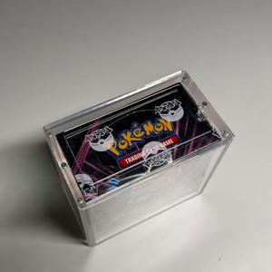 Boîte de protection transparente en acrylique empilable résistante aux UV, durable, édition anglaise, boîte de booster, boîte de présentation de cartes Pokémon PTCG - Product Image 3