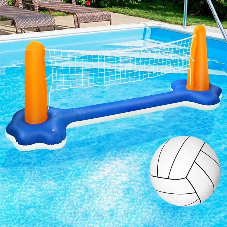2022 Aufblasbares Schwimmbads pielzeug Schwimmender Wassersport anzug Volleyball netz und Basketballst änder