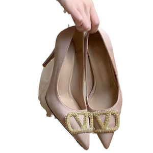 Chaussures plates à talons hauts en gros d'usine, bout pointu, transparentes, ajourées, chaussures simples pour femmes, ballerines à semelle souple - Product Image 1