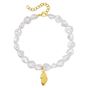 Vintage Luxury Pearl <b>Bracelet</b> Custom Gold Plated Charm <b>Bracelets</b> Women - Product Image 2
