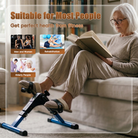 Mini-pédalier pliable de haute qualité avec écran LCD pour la remise en forme à domicile et la rééducation des personnes âgées en intérieur