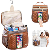 Sac de toilette résistant à l'eau pour salle de bain, sac de voyage suspendu pour produits de toilette et maquillage