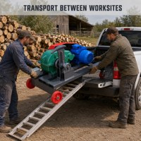 Nouvelle Fendeuse de Bois Électrique Professionnelle avec Mécanisme de Boîte de Vitesses, Châssis Robuste en Acier Inoxydable, 4 Roues, Haute Efficacité