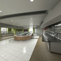 Table de buffet personnalisée commerciale équipement de cuisine d'hôpital ligne de cafétéria de service chaud et froid