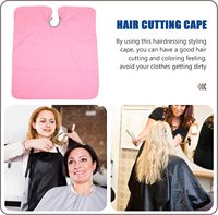 Cape de coiffeur avec logo personnalisé Cape de barbier imperméable respirante et antiadhésive avec cou en silicone