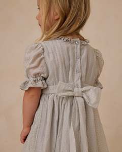 Abito estivo a maniche corte da ragazza di alta qualità carino bella Silhouette dritta con Design a strati stampa <span class=keywords><strong>Online</strong></span> volant per l'autunno - Product Image 3