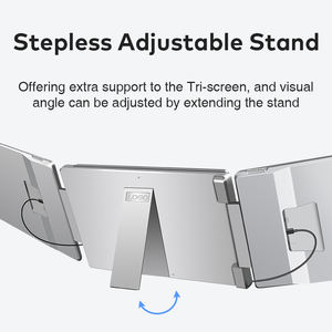 Shenzhen FOPO E-Tech Modèle Privé S10 2 Câbles pour 2 Écrans Facile à Transporter Triple Moniteur - Product Image 3