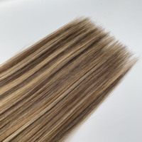 Extensions de cheveux naturels doublement étirés, qualité Remy supérieure, pointe plate # Tous les colorants peuvent être teints – Fournisseur de premier plan