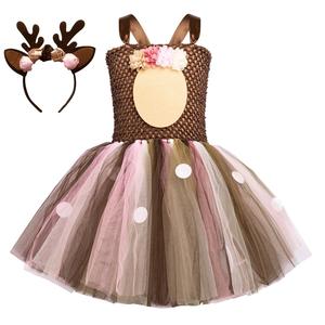 Disfraces de Princesa Reno para Niñas, sin Mangas, al por Mayor, para Halloween, Navidad, Fiestas en la Selva, Vestidos de Tutú Elegantes - Product Image 6