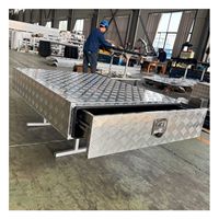 Boîte à outils robuste en aluminium léger, étanche et personnalisable, avec verrou de sécurité, pour benne de pick-up et rangement sous tiroir