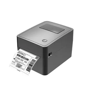 Imprimante d'étiquettes d'expédition noire et blanche 4x6 avec grand bac à papier CC-480 imprimante de codes à barres thermique A6