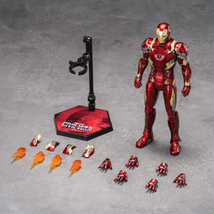 ZD Toys <span class=keywords><strong>Iron</strong></span> <span class=keywords><strong>Man</strong></span> Originale Autentico Marvel Edizione 10° Anniversario - <span class=keywords><strong>Iron</strong></span> <span class=keywords><strong>Man</strong></span> MK46 Non Luminoso <span class=keywords><strong>Action</strong></span> Figure in Scala 1/10 con Articolazioni Mobili - Product Image 2