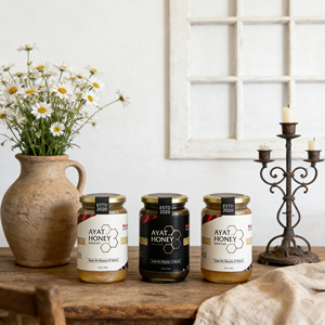 Miel de Bosque Ayat Brown, Cosechada en la Naturaleza, 100% Orgánica, de Alta Altitud, Etiopía, 3 Años de Duración, Aroma Único, para Desayuno y Cocina - Product Image 1