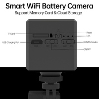 Kamera CCTV Mini O-KAM Pro 1920*1080 Sudut Lebar WiFi Kamera Baterai 1600mAh Kamera Pengawas Nirkabel Kit Perekam