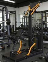 Nouvel équipement de musculation, tube Q235, machine à musculation du dos avec poids, multi-double, super-set, rangée assise, extension dorsale