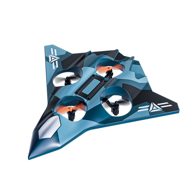 Remote Control Foam Drone Fall-Resistant Fighter Glider Quadcopter Aircraft Durable Plastic for Outdoor