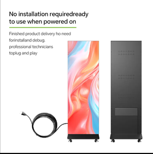 GOB Machine publicitaire numérique intelligente à LED Conception de roue universelle Affichage d'affiches mobiles portables Pas de pixels P2.5 pour image de texte - Product Image 4