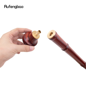 Canne en bois « Comme un léopard » avec poignée ronde rouge – Bâton de marche créatif, tendance et élégant pour gentleman - Product Image 3