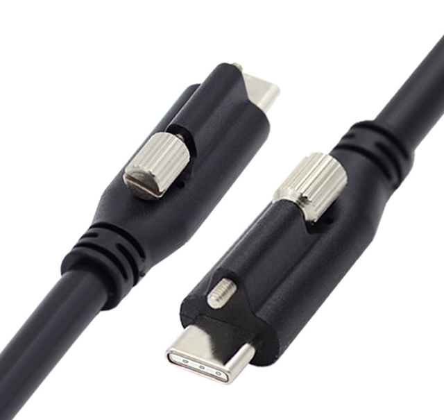 Screw Locking USB 3.1 Type-C to USB-C Cable