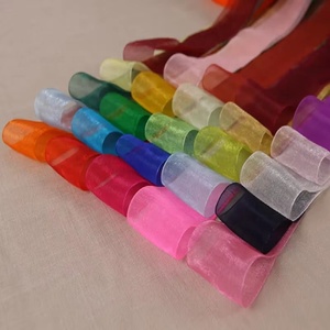 Ruban en organza coloré de 0,6 cm à 4 cm de large, ruban en mousseline en gros pour emballage cadeau, décoration de mariage, couture et artisanat - Product Image 4