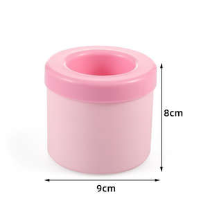 Enfriador de barra redonda, molde grande para <span class=keywords><strong>cubitos</strong></span> de hielo, fabricante de exprimidor Manual azul, Cubo de <span class=keywords><strong>cubitos</strong></span> de hielo de silicona <span class=keywords><strong>con</strong></span> <span class=keywords><strong>tapa</strong></span> de plástico ABS - Product Image 2