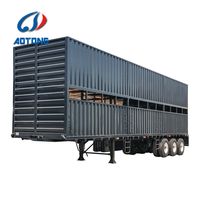 Trailer Truk Ternak 2 Dek Standar ADR dengan Lantai Ganda S304 untuk Domba, Kuda, Sapi, Kambing, Pengiriman Jarak Jauh, Semi Trailer