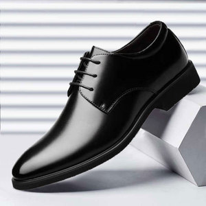 Nuevos Zapatos de Cuero PU de Negocios para Hombre, Modernos y de Alta Calidad, Zapatos Casuales Retro Británicos para Hombre - Product Image 6