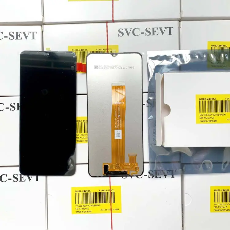 Factory Price Mobile Phone Display Original Service Pack LCD for Samsung Galaxy A12/ A125 High Quality TFT LCD Display