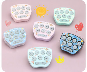 Jeu électronique de frappeur de taupes en métal, portable, de poche, pour l'entraînement de la vitesse de réaction, jouet interactif anti-stress pour enfants de 5 à 7 ans - Product Image 5