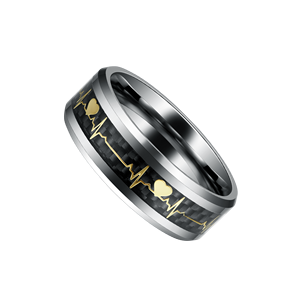 Erkekler için horoz yüzük tungsten horoz yüzük takı çift gümüş kaplama seks takı erkekler için - Product Image 4