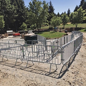 Barandilla <span class=keywords><strong>de</strong></span> Acero Galvanizado Azul <span class=keywords><strong>y</strong></span> Blanco para Carreteras, Aislamiento Urbano para Aceras, Casas, <span class=keywords><strong>Madera</strong></span> Tratada Térmicamente, Resistente al Agua <span class=keywords><strong>y</strong></span> a los Rayos UV, 3D, Australia - Product Image 3