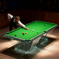 Tables de billard de luxe sur mesure pour la maison, en verre trempé, 7 pieds/8 pieds/9 pieds, qualité tournoi, multifonctionnelles, transformables en table à manger