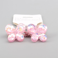 Accessoires pour cheveux en nylon et résine avec paillettes scintillantes pour filles, papillon de 10 cm, style carnaval, style doux