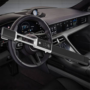 Verrou de volant de voiture universel, dispositif de sécurité antivol, carte PIN, clé à glissière, déverrouillage NFC, batterie rechargeable, marteau de sécurité - Product Image 1