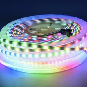 ไฟ LED RGB แบบเส้น SMD5050, DC12V/24V, IP20 ความสว่างสูง, รีโมท USB, ความกว้าง 8/10 มม., รับผลิตตามสั่ง (OEM), สำหรับตกแต่งงานแต่งงาน - Product Image 1