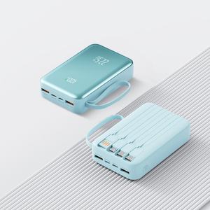 Banco de Energía Portátil Universal de 10000mAh/20000mAh con Carga Rápida PD20W y Cables Integrados para Teléfono - Product Image 1