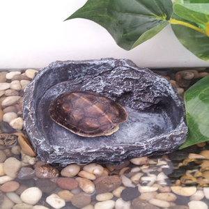 Cuencos de resina para reptiles, plato de agua de tortuga, cuenco de comida, juguete para anfibios, Gecko, serpientes, lagarto - Product Image 1