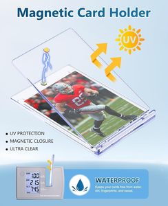 Porta Tarjetas Magnéticas, Porta Tarjetas One Touch de 35pt, Estuche Rígido de Plástico con Protección UV para Tarjetas Coleccionables, Personalizable - Product Image 2