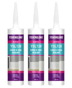 YiSLON OEM General Purpose Adhesive Fast Curing Waterproof Paintable Acrylic Sealant Cartridges