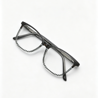 Montures de lunettes vintage œil de chat à rayures écaille de tortue