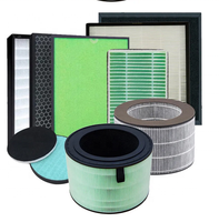 Filtre HEPA H13 et charbon actif personnalisé EN779, haute efficacité, remplacement pour la filtration des purificateurs d'air