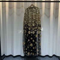 Abaya de Dubaï faite à la main, perlée, brodée de fleurs, style bohème, pour femmes musulmanes, nouvelle collection 2026, robe kaftan modeste pour l'Aïd et le Ramadan
