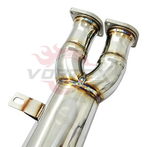 ท่อไอเสียกลางคู่แบบเรโซเนเตอร์ Vortex Racing SS304 สำหรับ BMW X3M F97 X4M F98 S58 3.0T รุ่น Performance Center พร้อมแคลมป์ - Product Image 4
